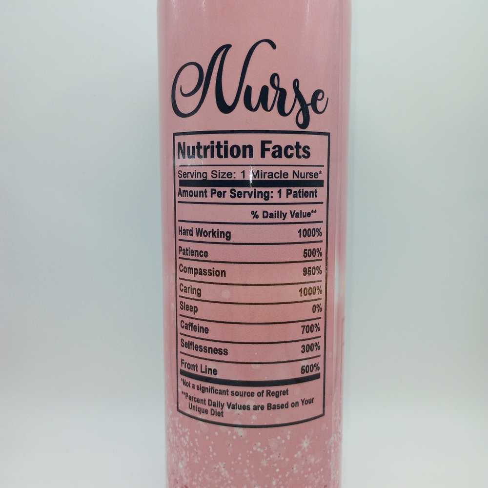 Nurse Nutrition Facts Tumbler